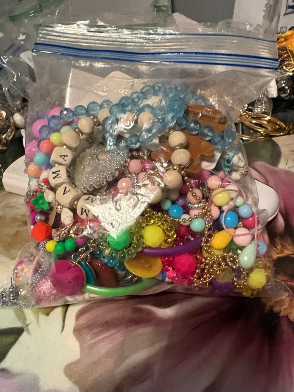 Kids Multicolor Bead, necklaces, Bracelets & Charm Set - Assorted Colors